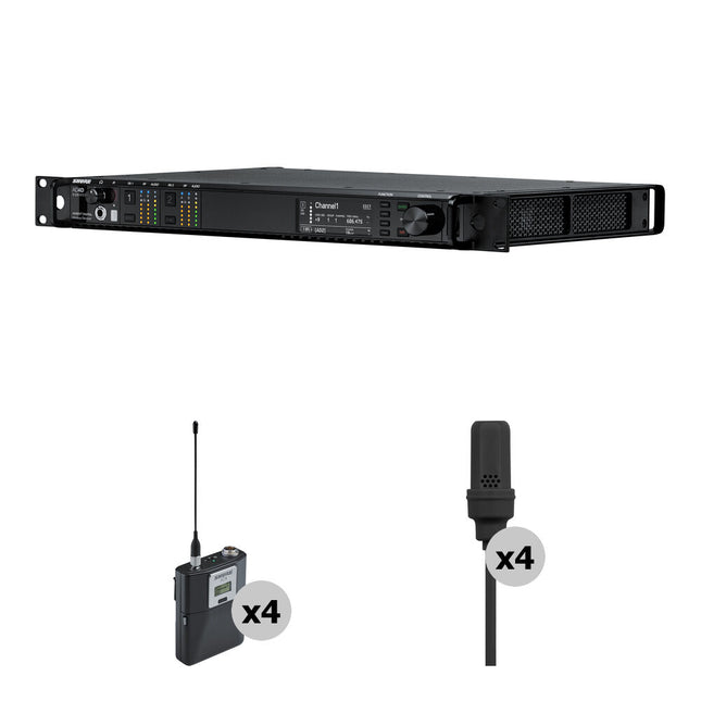 Shure 2CH Receptor con Transmisor de Cinturón y Micrófono BL