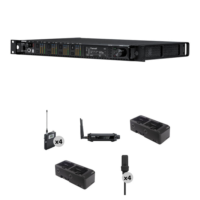 Shure 4CH RCEIVR K BDYPCK 470 SHOLNK 2B MICB receptor inalámbrico profesional