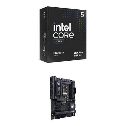 Intel Core Ultra 5 250K Plus Procesador 18 Núcleos y ASUS TUF GAMING Z890-PLUS WIFI Placa Base ATX