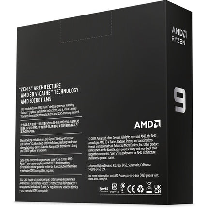 AMD Ryzen 9 9950X3D2 Procesador AM5 16 Núcleos 5.6 GHz Turbo 208MB Caché
