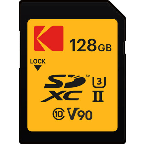 Kodak 128GB Ultra Pro Tarjeta de Memoria SDXC UHS-II 300MB/s Lectura 270MB/s Escritura