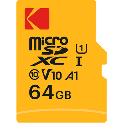 Kodak 64GB microSDXC UHS-I Tarjeta de Memoria Clase 10 con Adaptador SD