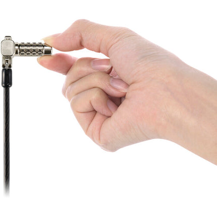 Kensington Universal 3-en-1 Candado para Portátil con Cable de Acero de 6 Pies y Combinación Preset