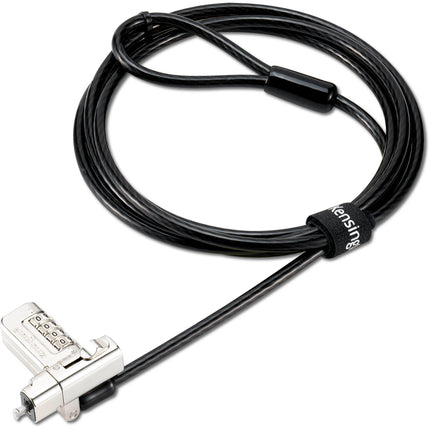 Kensington Universal 3-en-1 Candado para Portátil con Cable de Acero de 6 Pies y Combinación Preset