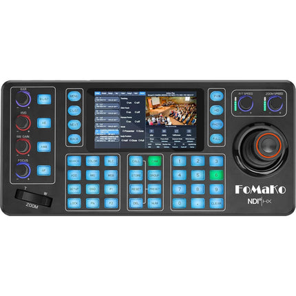 FoMaKo KC608N Controlador de Cámara PTZ con Joystick 4D Pantalla táctil 5.5" 4K PoE