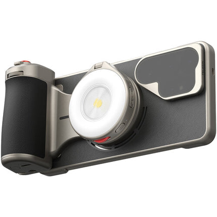 TELESIN Master Grip para Samsung Galaxy S26 Ultra Agarre Magnético Filtro ND16 y Luz LED