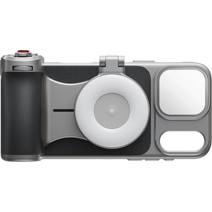 TELESIN Master Grip para iPhone 17 Pro Agarre Magnético con Luz y Filtro UV