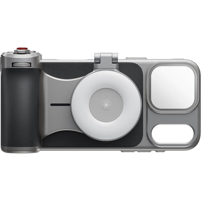 TELESIN Master Grip para iPhone 17 Pro Agarre Magnético con Luz y Filtro UV