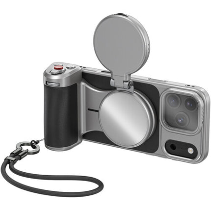 TELESIN Master Grip para iPhone 17 Pro Agarre Magnético con Luz y Filtro UV