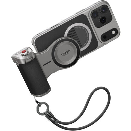 TELESIN Master Grip para iPhone 17 Pro Max con Luz Flash y Funda