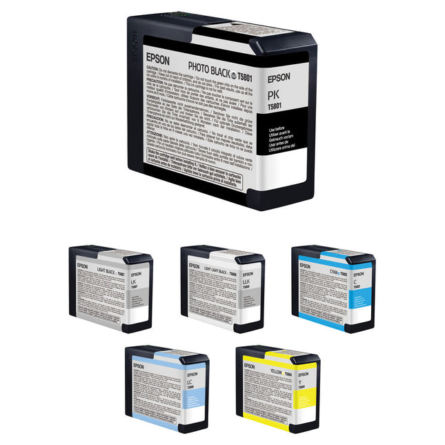 Cartucho de tinta Epson UltraChrome K3 6 colores 80mL para impresoras Stylus Pro 3800 y 3880