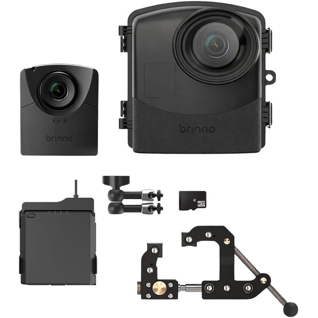 Brinno BCC2APB Cámara Time-Lapse 1080p con Batería 12600mAh y Soporte de Abrazadera