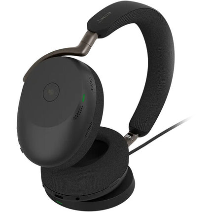 Jabra Evolve3 85 Auriculares Inalámbricos Over-Ear Cancelación de Ruido 120 Horas Música Con Base