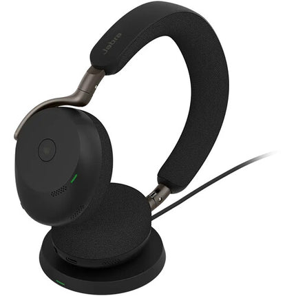 Jabra Evolve3 75 Auriculares Inalámbricos con Cancelación Ruido 22 h de Llamada y Soporte