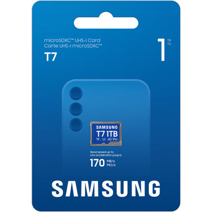 Samsung 1TB T7 microSDXC UHS-I Tarjeta de Memoria Clase 10 V30 A2