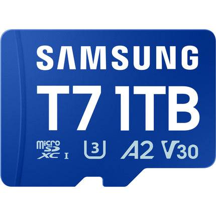 Samsung 1TB T7 microSDXC UHS-I Tarjeta de Memoria Clase 10 V30 A2