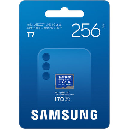 Samsung 256GB T7 microSDXC UHS-I Tarjeta de Memoria 170MB/s 30MB/s