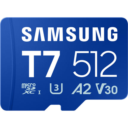 Samsung 512GB T7 microSDXC UHS-I Clase 10 V30 A2 170MB/s
