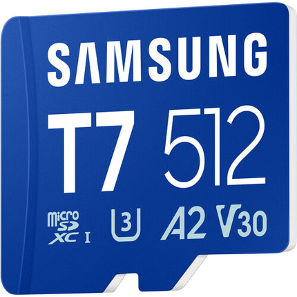 Samsung 512GB T7 microSDXC UHS-I Clase 10 V30 A2 170MB/s