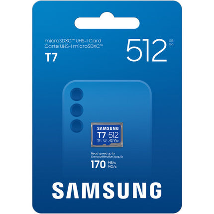 Samsung 512GB T7 microSDXC UHS-I Clase 10 V30 A2 170MB/s