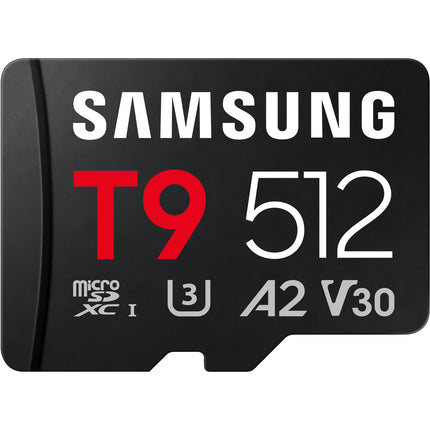 Samsung 512GB T9 UHS-I microSDXC Tarjeta de Memoria 200MB/s Lectura 130MB/s Escritura