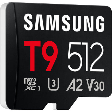 Samsung 512GB T9 UHS-I microSDXC Tarjeta de Memoria 200MB/s Lectura 130MB/s Escritura