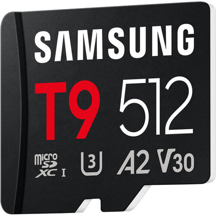 Samsung 512GB T9 UHS-I microSDXC Tarjeta de Memoria 200MB/s Lectura 130MB/s Escritura