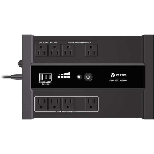 VERTIV Liebert PowerUPS 100 VRLA Serie Standby 900 VA 550W 6 Salidas Respaldo