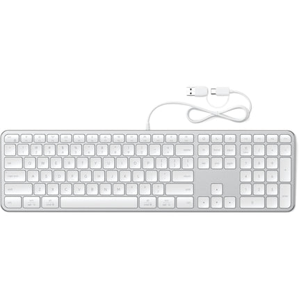 Satechi Slim LX3 Teclado Cableado Plateado Inglés US