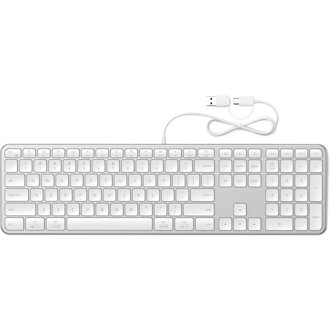 Satechi Slim LX3 Teclado Cableado Plateado Inglés US