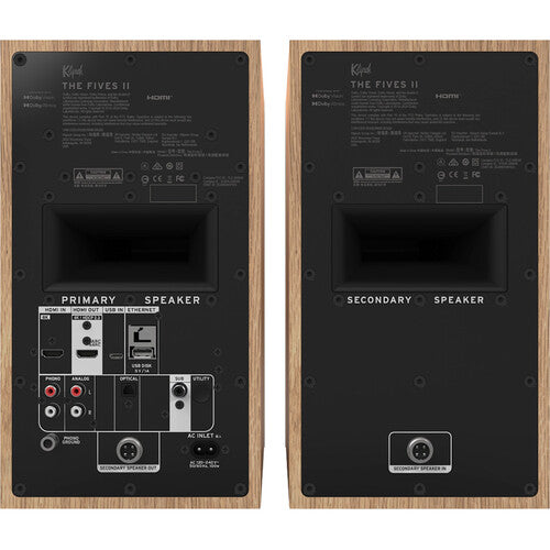 Klipsch The Fives II altavoces activos inalámbricos 5.25" woofer HDMI 2.1 rojo