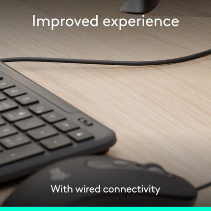 Logitech Signature Slim K620 Teclado con Cable USB-C 26 Teclas Programables Altura Ajustable