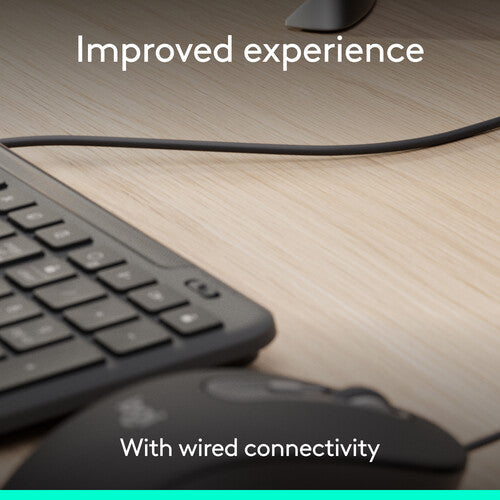 Logitech Signature Slim K620 Teclado con Cable USB-C 26 Teclas Programables Altura Ajustable