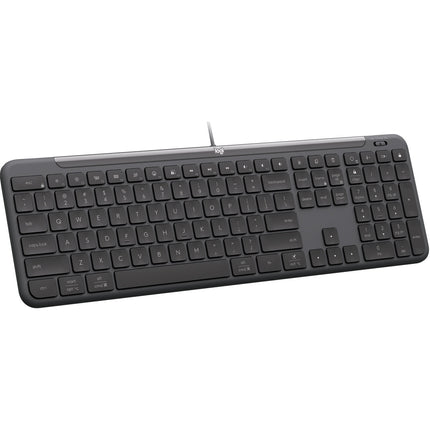 Logitech Signature Slim K620 Teclado con Cable USB-C 26 Teclas Programables Altura Ajustable