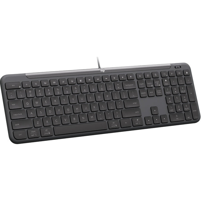 Logitech Signature Slim K620 Teclado con Cable USB-C 26 Teclas Programables Altura Ajustable