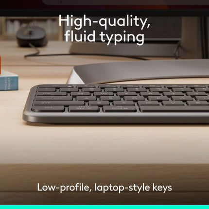 Logitech Signature Slim K620 Teclado con Cable USB-C 26 Teclas Programables Altura Ajustable