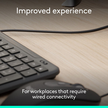 Logitech Signature Slim MK625 Teclado y Ratón Cableado 4000 dpi USB-C
