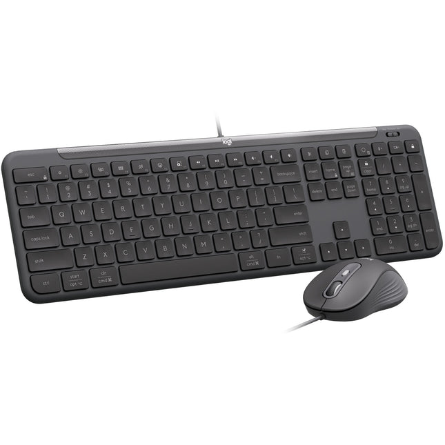 Logitech Signature Slim MK625 Teclado y Ratón Cableado 4000 dpi USB-C