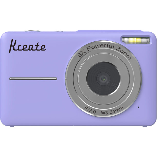 Kreate DC403L-AF Cámara digital 8MP Pantalla 2.4" Video 1080p Morado