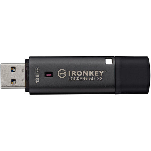Kingston 128GB IronKey Locker+ 50 G2 Memoria USB 3.2 Gen 1 145 MBs lectura 115 MBs escritura