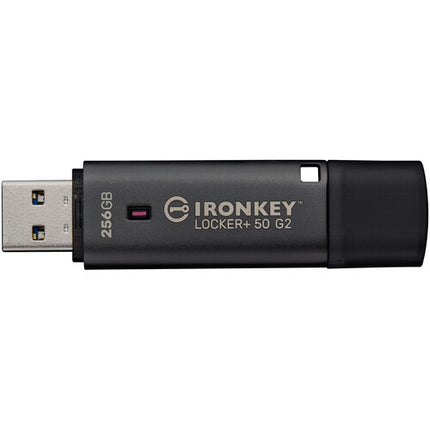 Kingston 256GB IronKey Locker+ 50 G2 USB 3.2 Gen 1 Memoria Flash 145MBs Lectura 115MBs Escritura