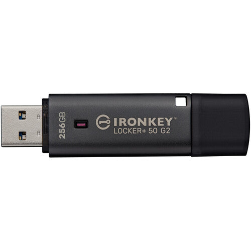 Kingston 256GB IronKey Locker+ 50 G2 USB 3.2 Gen 1 Memoria Flash 145MBs Lectura 115MBs Escritura