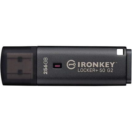 Kingston 256GB IronKey Locker+ 50 G2 USB 3.2 Gen 1 Memoria Flash 145MBs Lectura 115MBs Escritura
