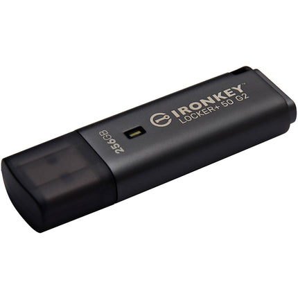 Kingston 256GB IronKey Locker+ 50 G2 USB 3.2 Gen 1 Memoria Flash 145MBs Lectura 115MBs Escritura