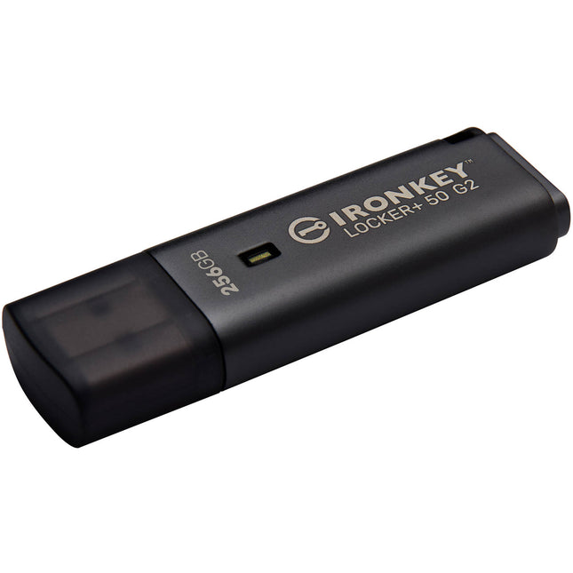 Kingston 256GB IronKey Locker+ 50 G2 USB 3.2 Gen 1 Memoria Flash 145MBs Lectura 115MBs Escritura