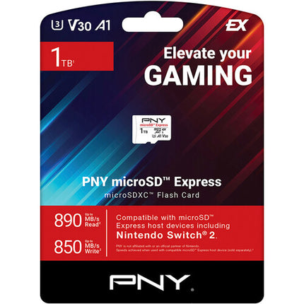 PNY 1TB microSD Express Tarjeta de Memoria 890MB/s Lectura 850MB/s Escritura