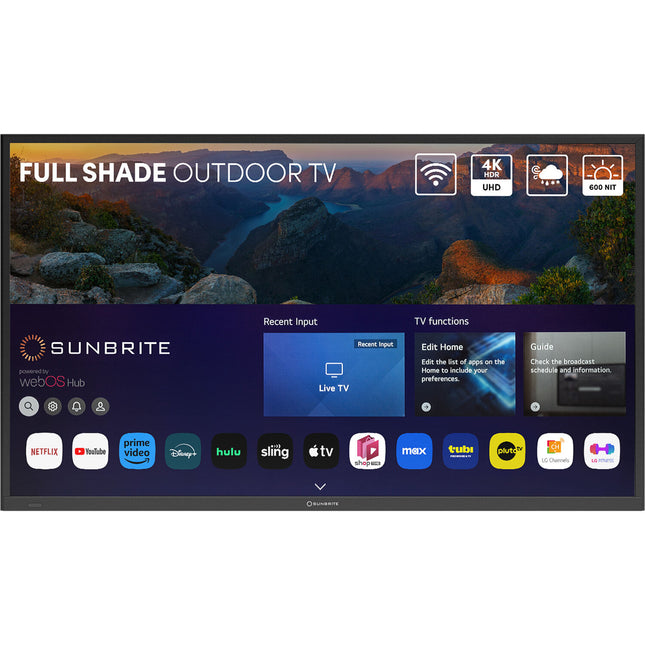 SunBriteTV Veranda 4 55" UHD 4K TV LED para exterior 600 nits HDR10