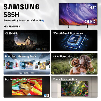 Samsung S85H 48 pulgadas TV OLED 4K HDR 120 Hz Smart con mando SolarCell recargable