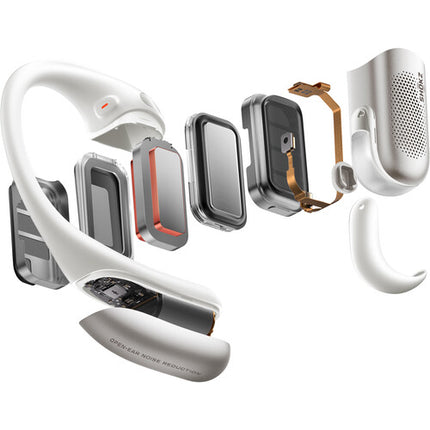 SHOKZ OpenFit Pro Auriculares Inalámbricos Abiertos Blanco 50h Reproducción IP55
