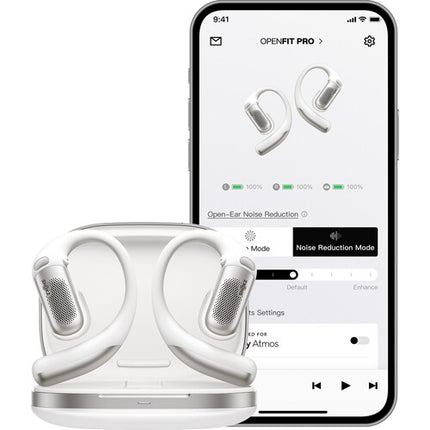 SHOKZ OpenFit Pro Auriculares Inalámbricos Abiertos Blanco 50h Reproducción IP55